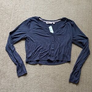 La Vie En Rose Cropped Lounge Long-Sleeve, M